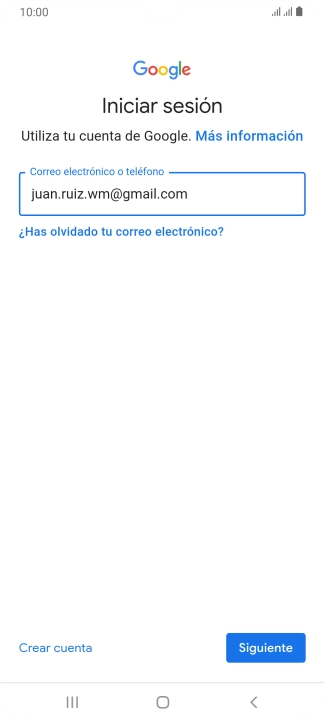 Pulsa Siguiente.