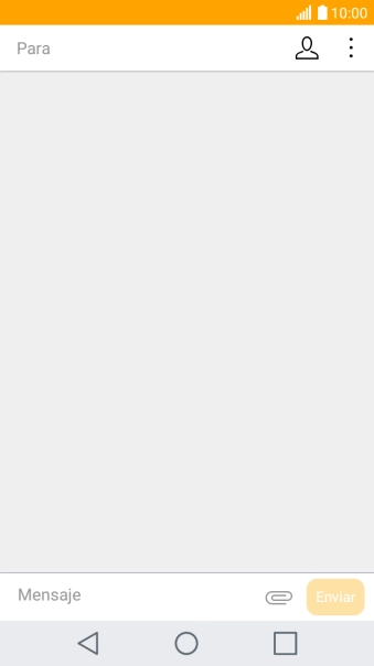 Pulsa en el campo de búsqueda e introduce las primeras letras del nombre del destinatario deseado.