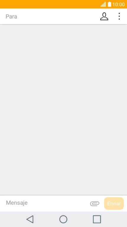 Pulsa en el campo de búsqueda e introduce las primeras letras del nombre del destinatario deseado.