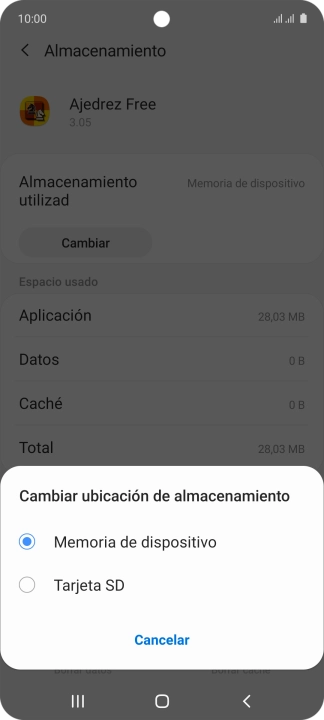 Pulsa Tarjeta SD.