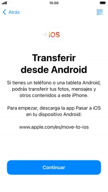 Para transferir contenido a tu teléfono, tienes que haber instalado la app 