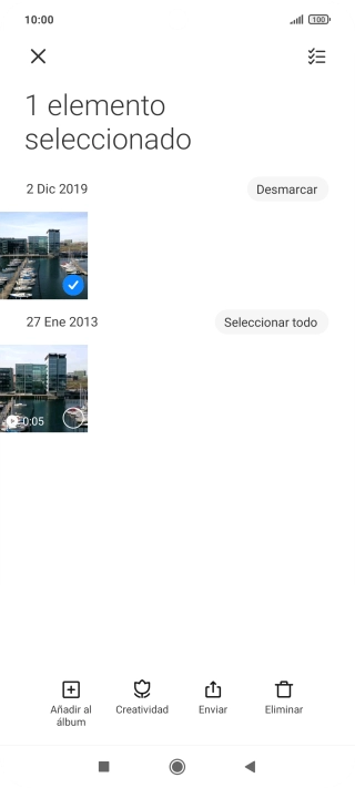 Pulsa el icono de seleccionar todo.