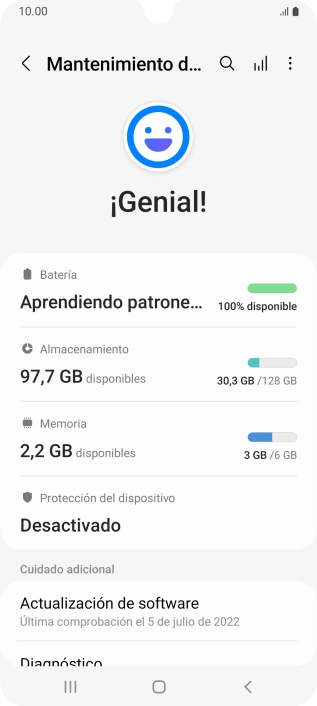 Pulsa Batería.
