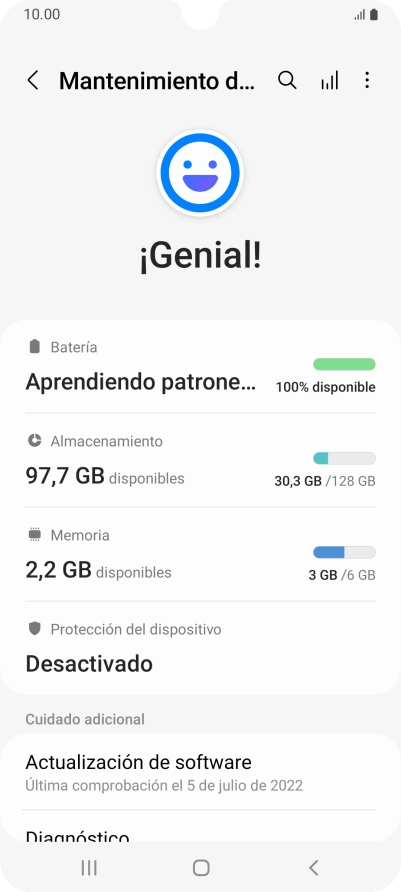 Pulsa Batería.