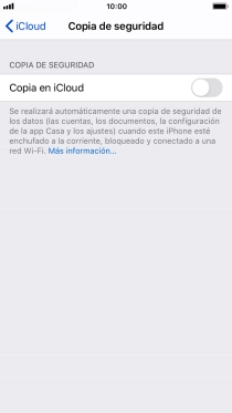 Pulsa el indicador junto a 