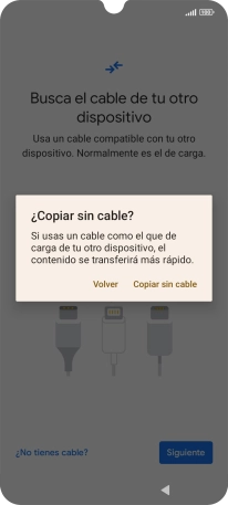 Pulsa Copiar sin cable.