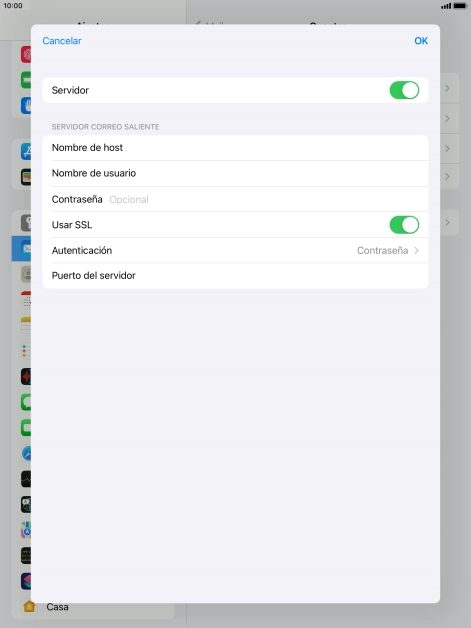 Pulsa el indicador junto a 