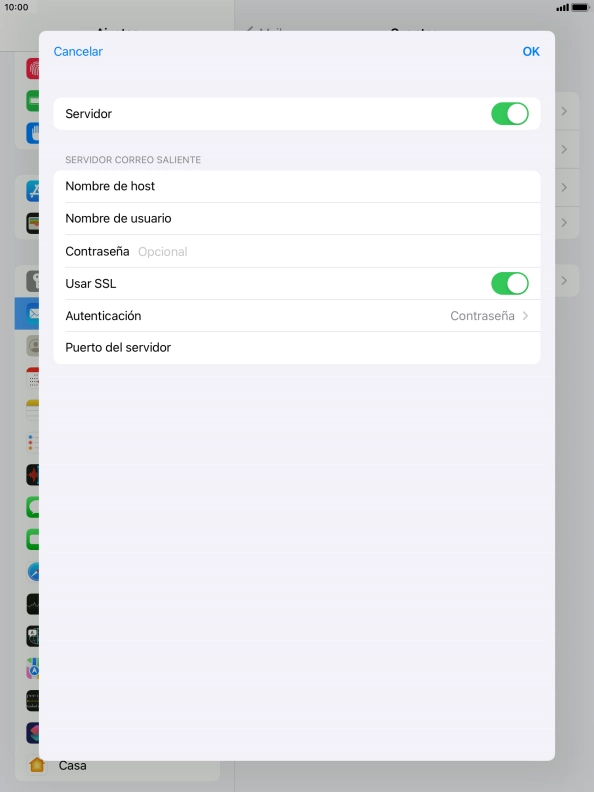 Pulsa el indicador junto a 