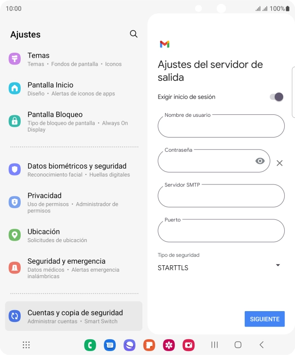 Pulsa el indicador junto a 