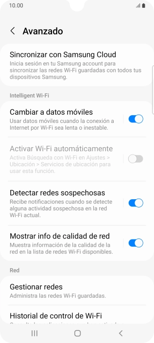 Pulsa el indicador junto a 