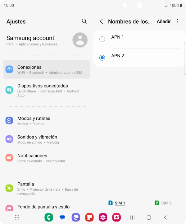 Pulsa la tecla de inicio para terminar y regresar a la pantalla de inicio.