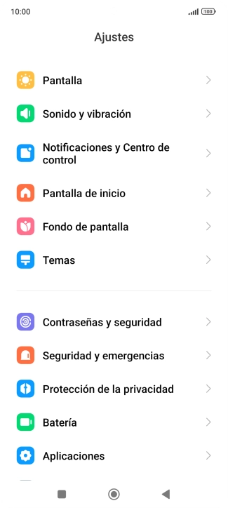 Pulsa Aplicaciones.