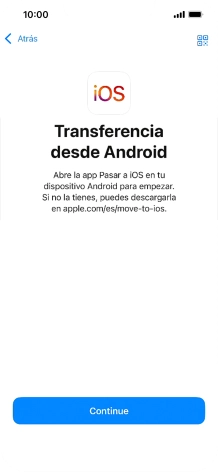 Para transferir contenido a tu teléfono, tienes que haber instalado la app 