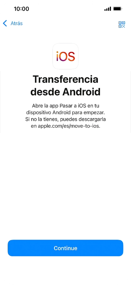 Para transferir contenido a tu teléfono, tienes que haber instalado la app 