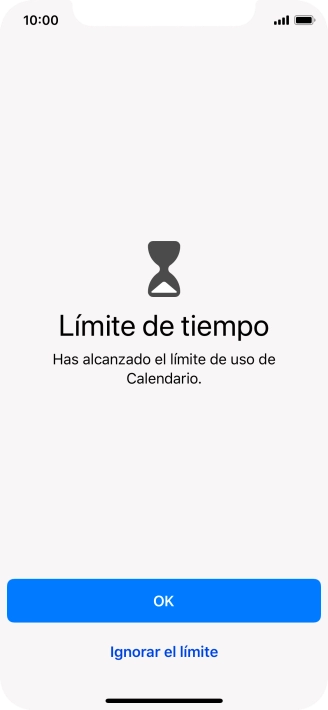 Pulsa Ignorar el límite.