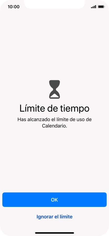 Pulsa Ignorar el límite.