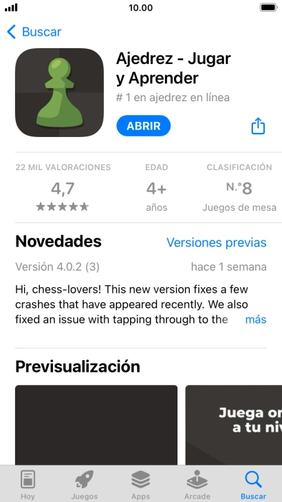 Pulsa la tecla de inicio para terminar y regresar a la pantalla de inicio.