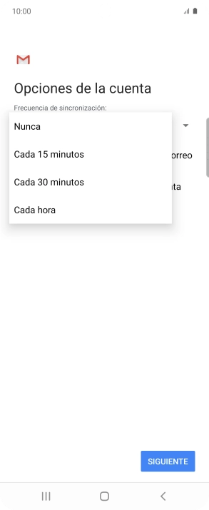 Pulsa el ajuste deseado.
