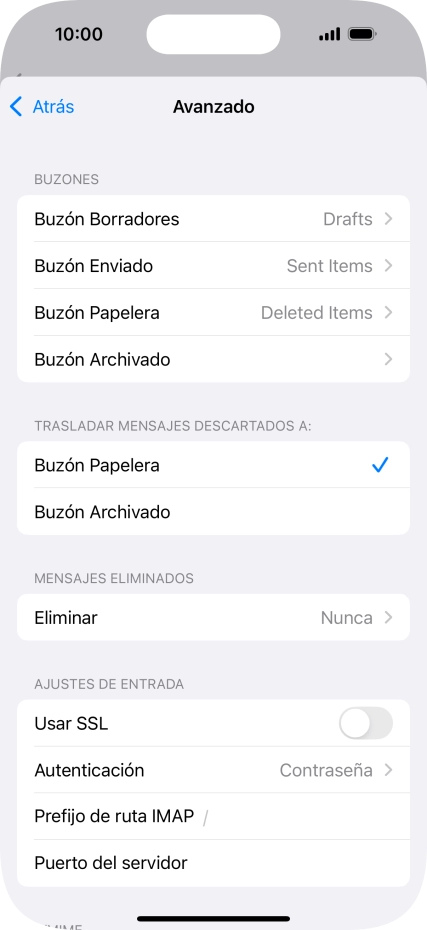 Pulsa el indicador junto a 