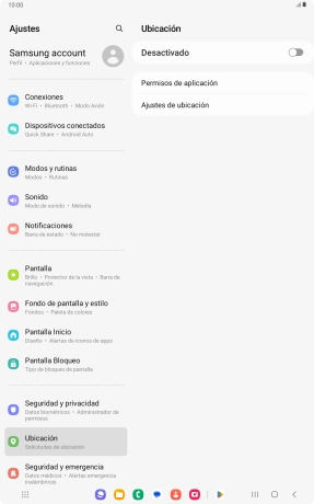 Pulsa el indicador para activar o desactivar la función.