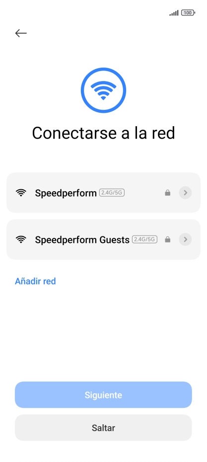 Pulsa la red wifi deseada.