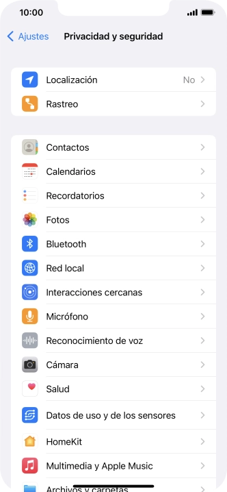 Pulsa Localización.