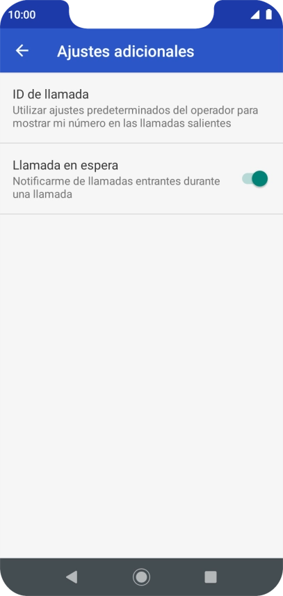 Pulsa el indicador junto a 