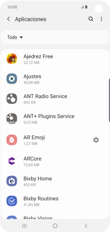 Pulsa la app deseada.