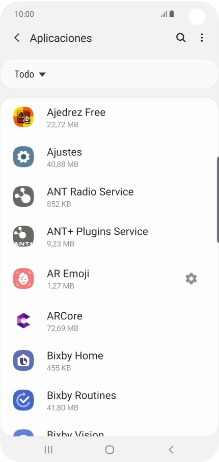 Pulsa la app deseada.