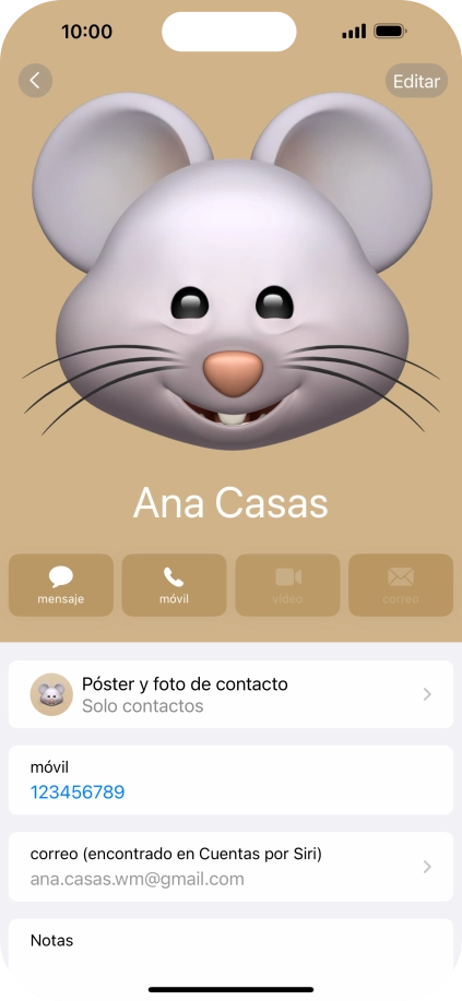 Desliza el dedo hacia arriba desde la parte inferior de la pantalla para terminar y volver a la pantalla de inicio.