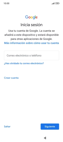 Sigue las indicaciones de la pantalla para terminar la activación.