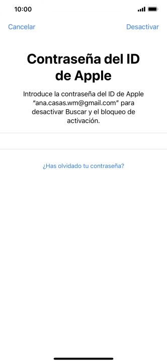 Pulsa Desactivar.