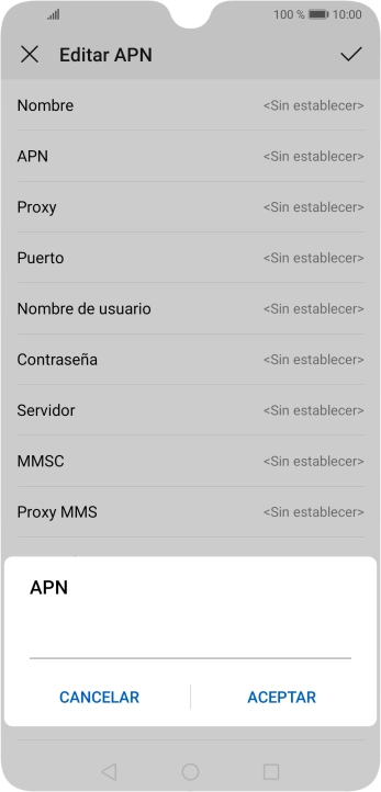 Introduce airtelwap.es y pulsa ACEPTAR.