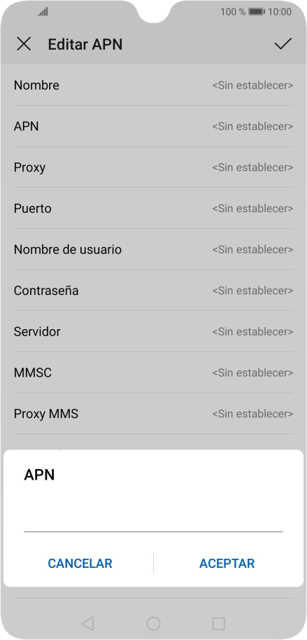 Introduce airtelwap.es y pulsa ACEPTAR.