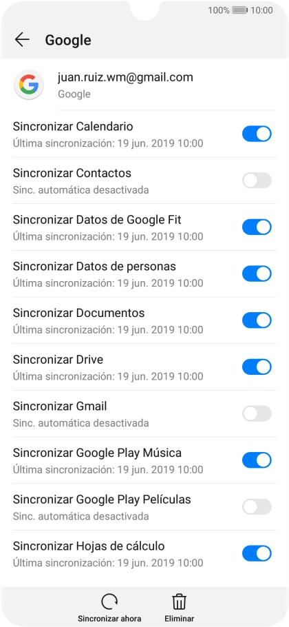 Pulsa el indicador junto a 