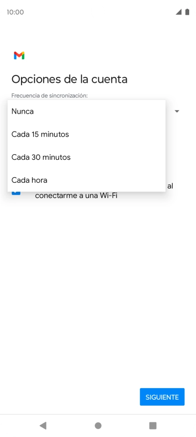 Pulsa el ajuste deseado.