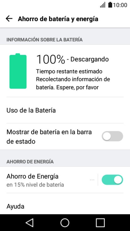 Pulsa la tecla de inicio para terminar y regresar a la pantalla de inicio.