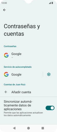 Pulsa Añadir cuenta.