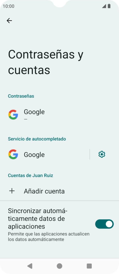 Pulsa Añadir cuenta.