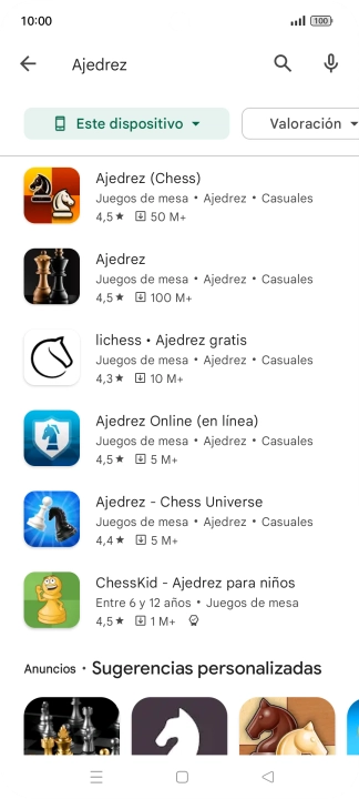 Pulsa la app deseada.