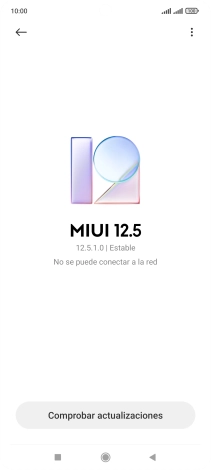 Pulsa Comprobar actualizaciones. Si hay una versión de software nueva disponible, aparecerá ahora en la pantalla. Sigue las indicaciones de la pantalla para actualizar el software del teléfono.