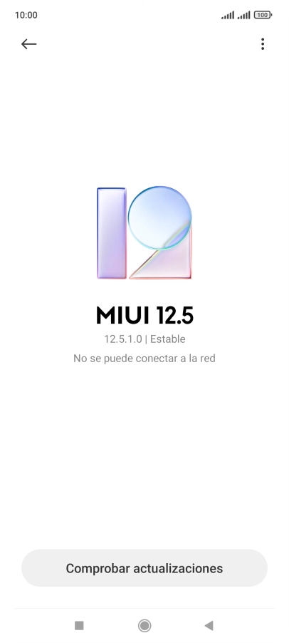 Pulsa Comprobar actualizaciones. Si hay una versión de software nueva disponible, aparecerá ahora en la pantalla. Sigue las indicaciones de la pantalla para actualizar el software del teléfono.