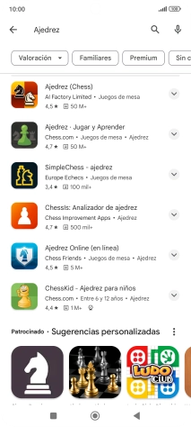 Pulsa la app deseada.