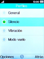 Selecciona otro modo para desactivar el modo silencioso.