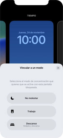 Pulsa un modo de concentración.