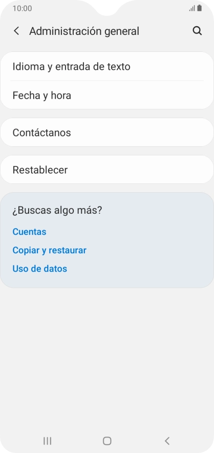 Pulsa Fecha y hora.