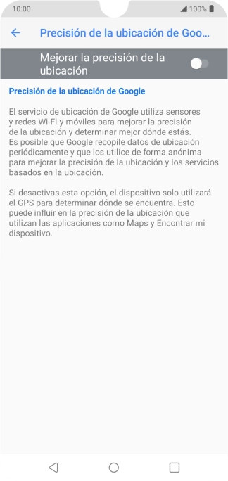 Pulsa el indicador junto a 