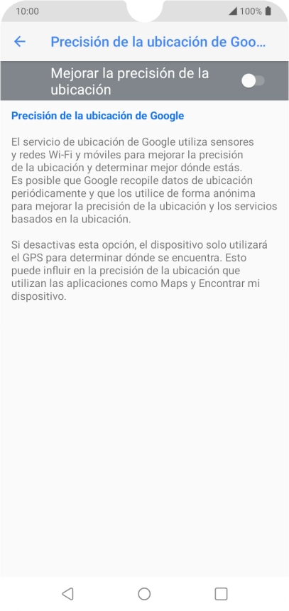 Pulsa el indicador junto a 