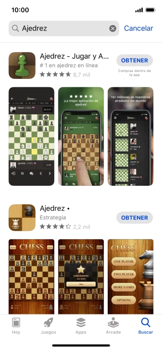 Pulsa la app deseada.
