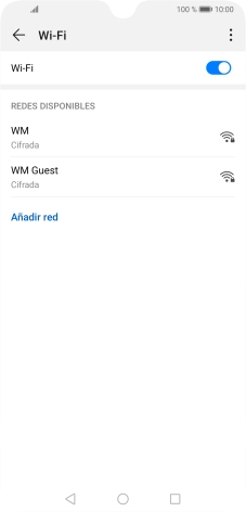 Pulsa la red wifi deseada.